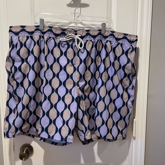 MEN’S Swim Shorts George Above the Knee UPF 50 Big and Tall 3XL 48/50 NWT - Picture 1 of 8